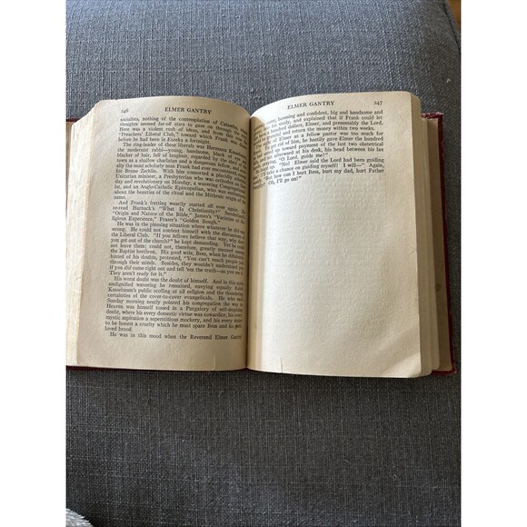 Elmer Gantry Sinclair Lewis HC 1927 Harcourt Brace 1st Edition Red Rare - Picture 13 of 14